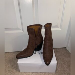 Charles by Charles David Brown Pointed Toe Ankle Boots